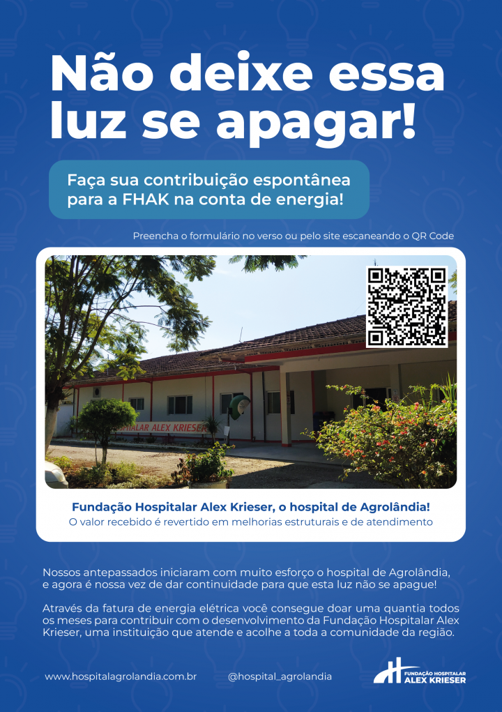 Flyer - Campanha energia FHAK